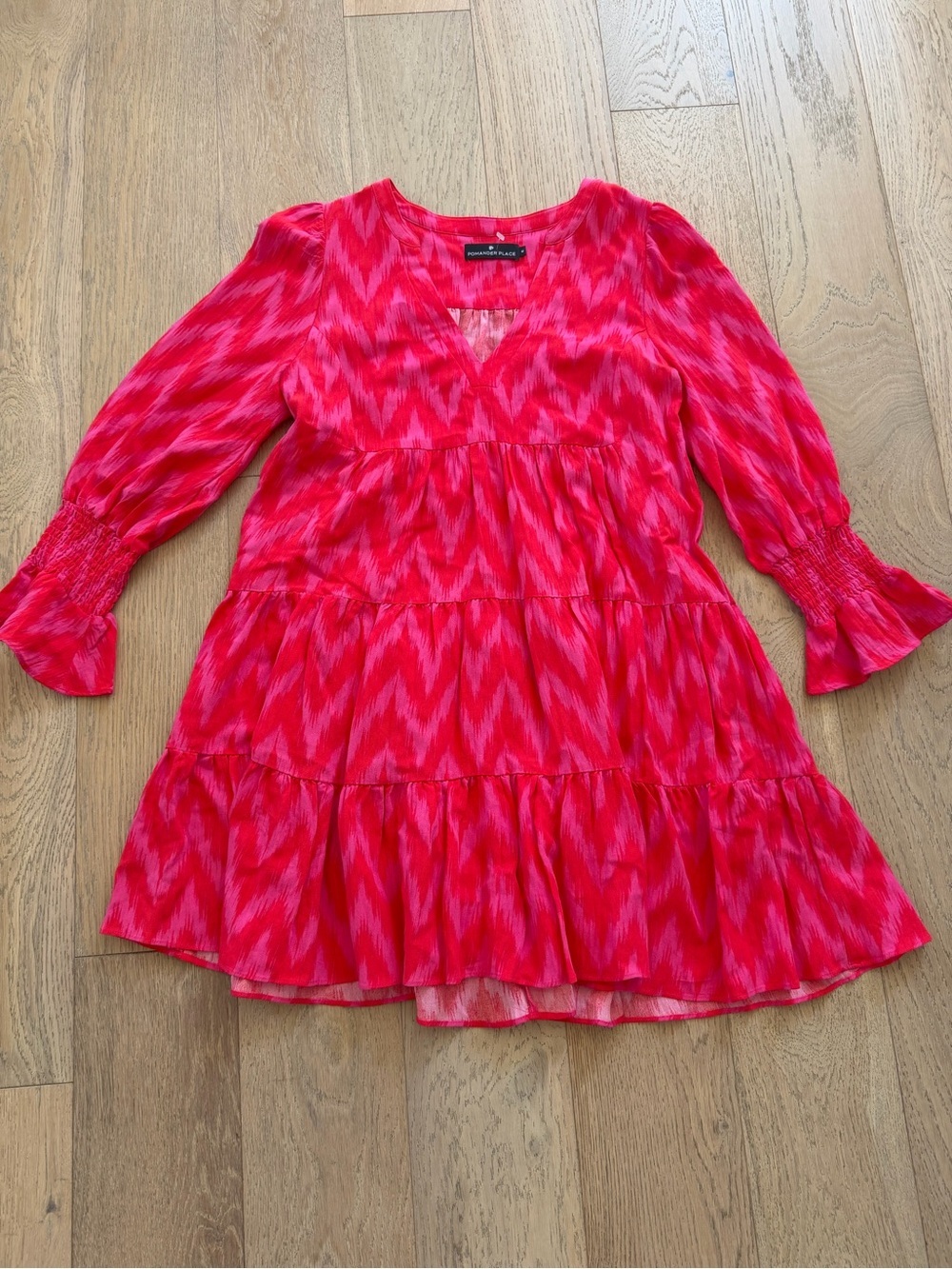 Pomander Place Hot Pink Ikat Kenzo Dress